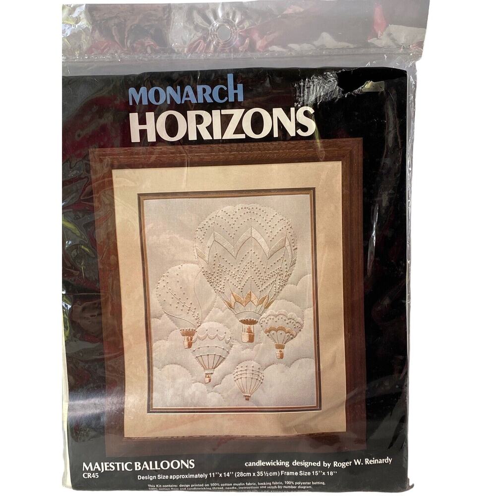 VTG Monarch Horizons Candlewicking Kit Roger Reinardy Hot Air Majestic Balloons